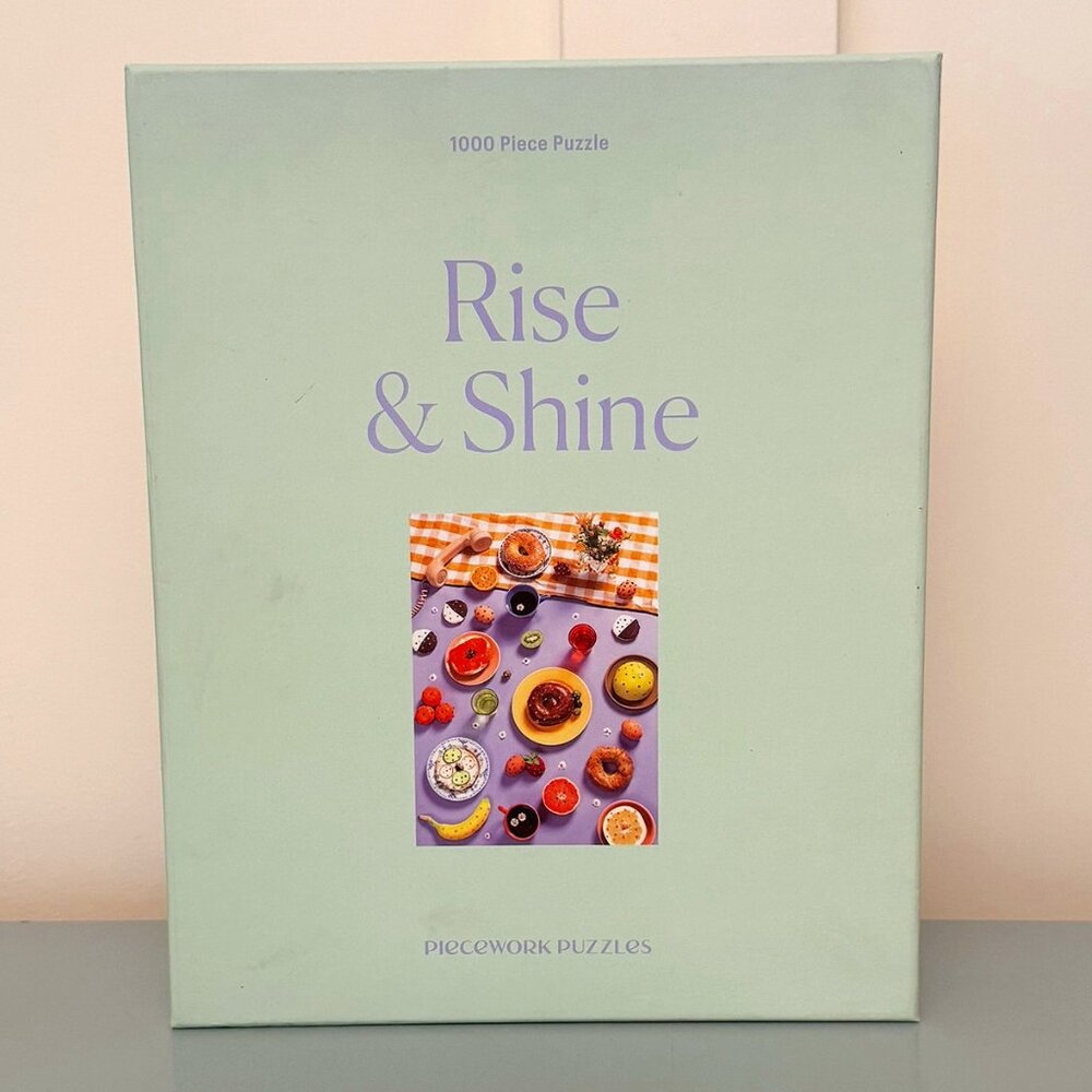 Piecework Puzzles “Rise & Shine” 1000 Piece Jigsaw Puzzle–COMPLETE!